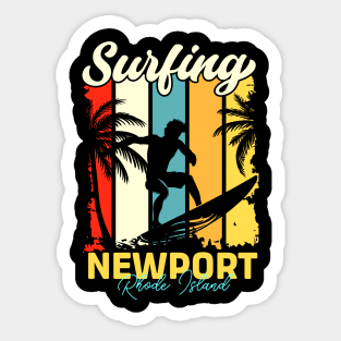 Surfing | Newport, Rhode Island Sticker